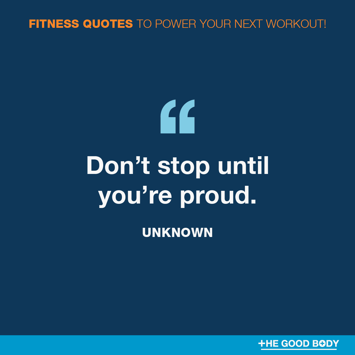 Motivational Fitness Quotes #7 by Unknown