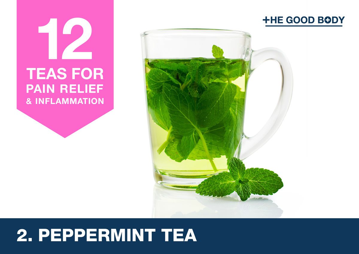 Peppermint Tea for pain relief and inflammation