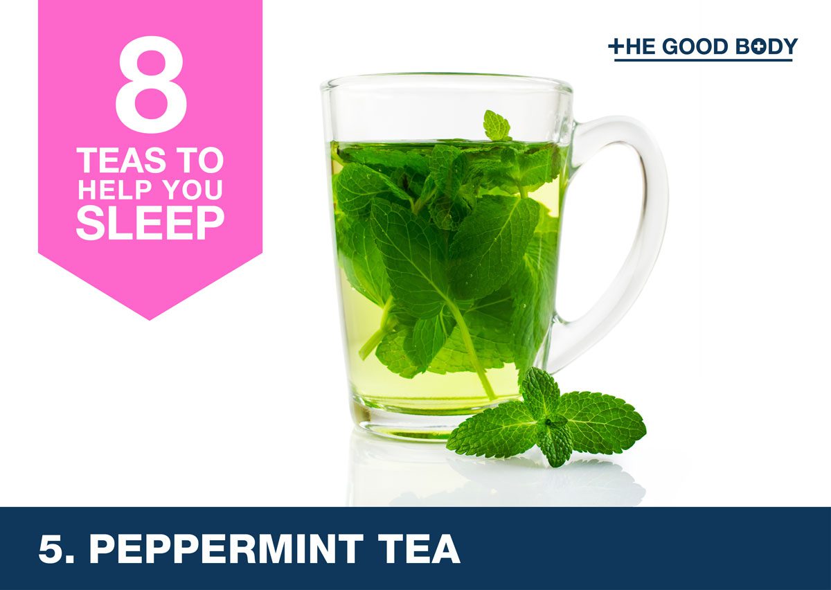 Peppermint tea to help you sleep