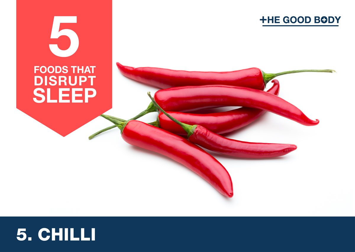 Avoid chilli to help you sleep