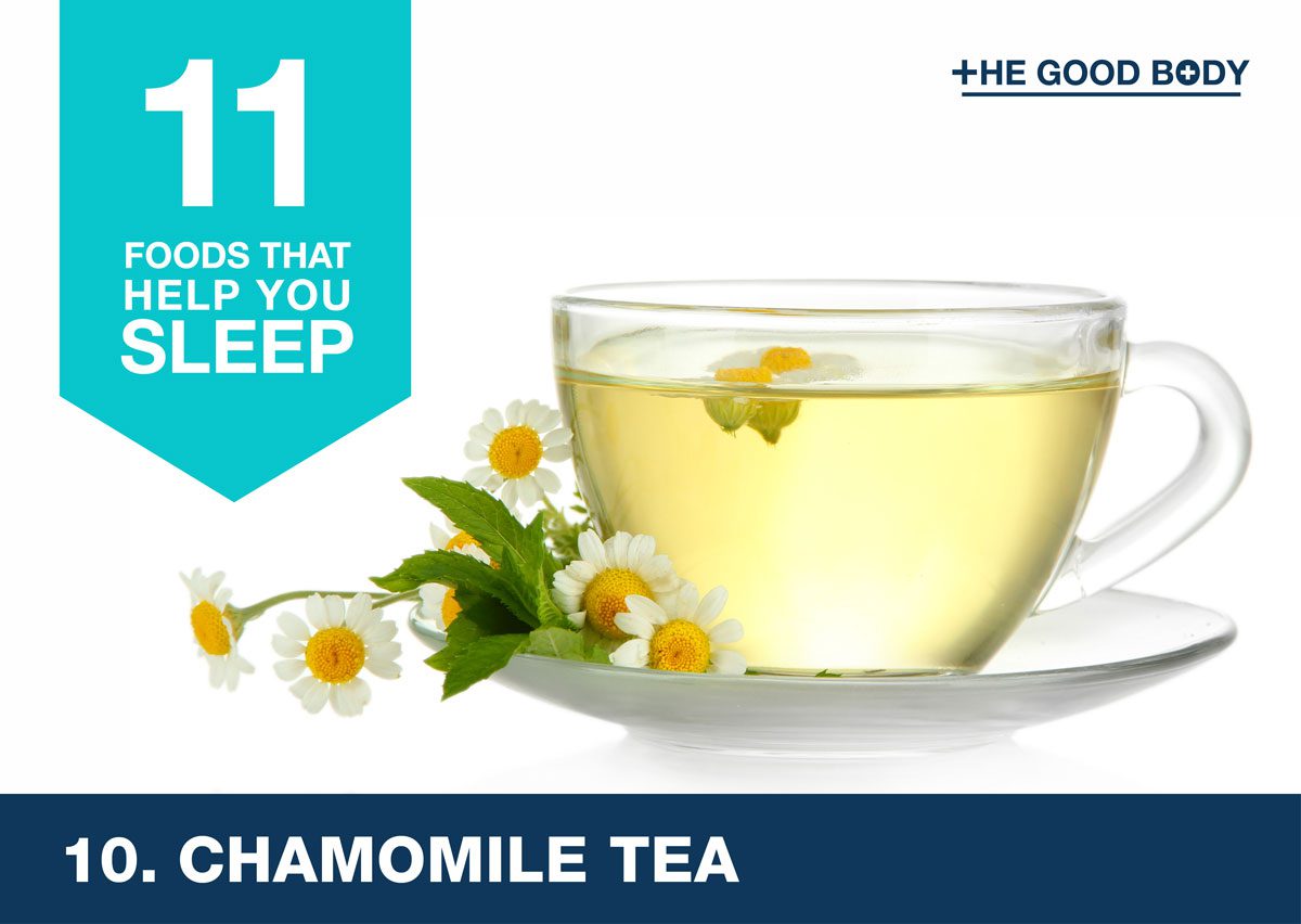 Drink chamomile tea to help you sleep