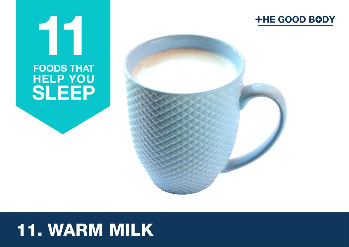 Drink warm milk to help you sleep