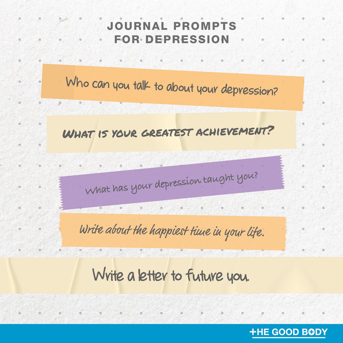 5 journal prompts for depression