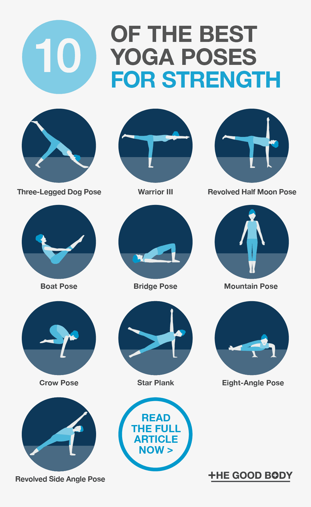 Yoga Poses for Strength Pin Image