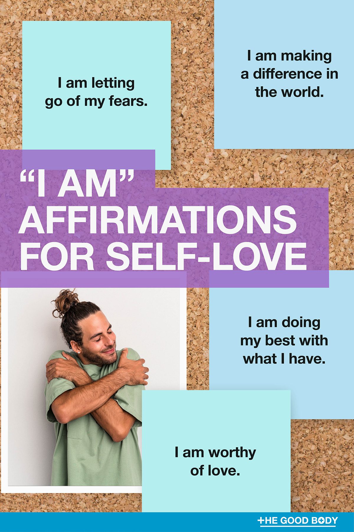 I am Affirmations for Self-Love on Post-it Notes