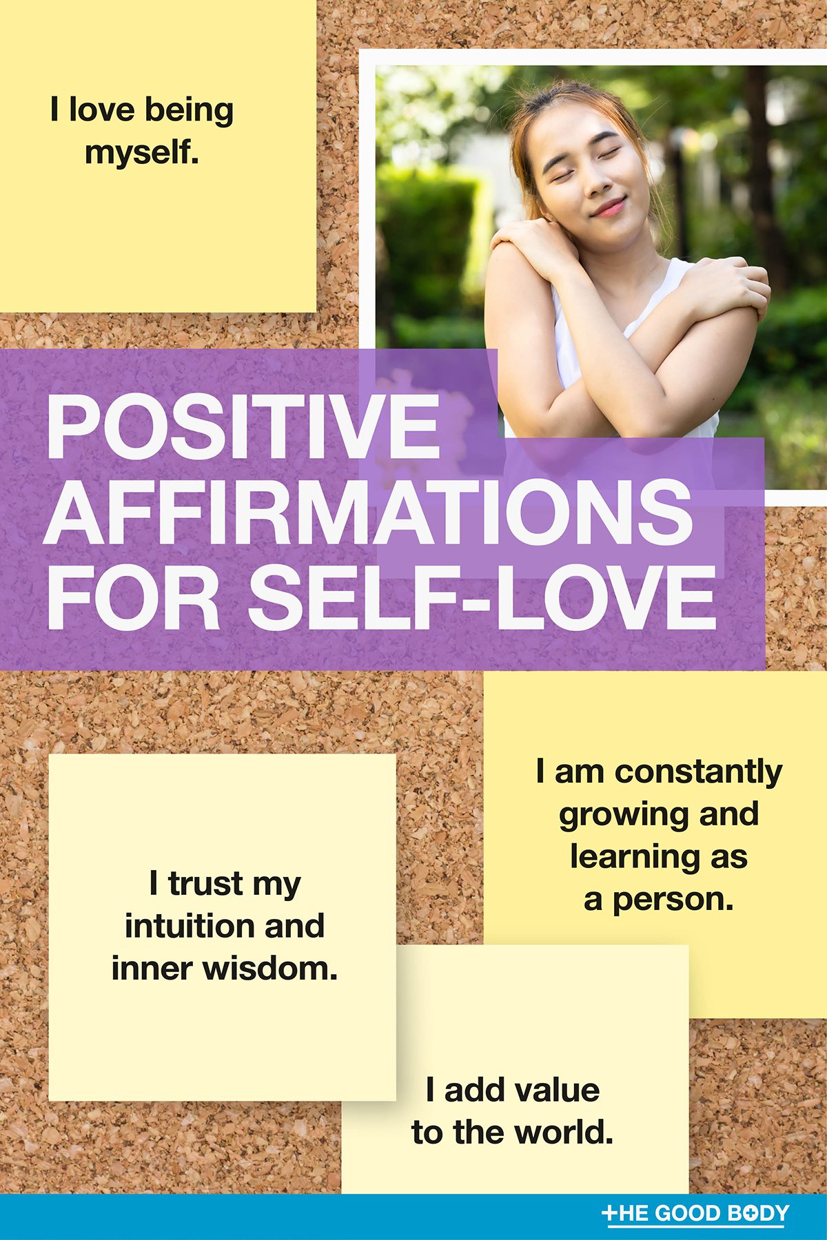 Positive Affirmations for Self-Love on Post-it Notes