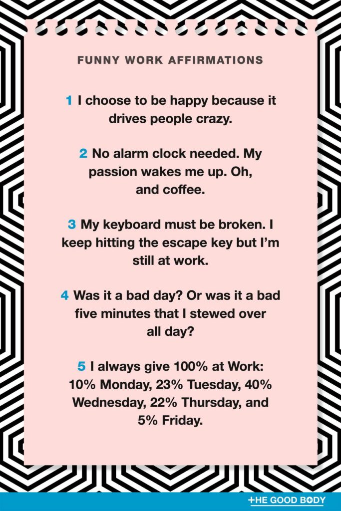  27 funny affirmations sure to brighten any day 