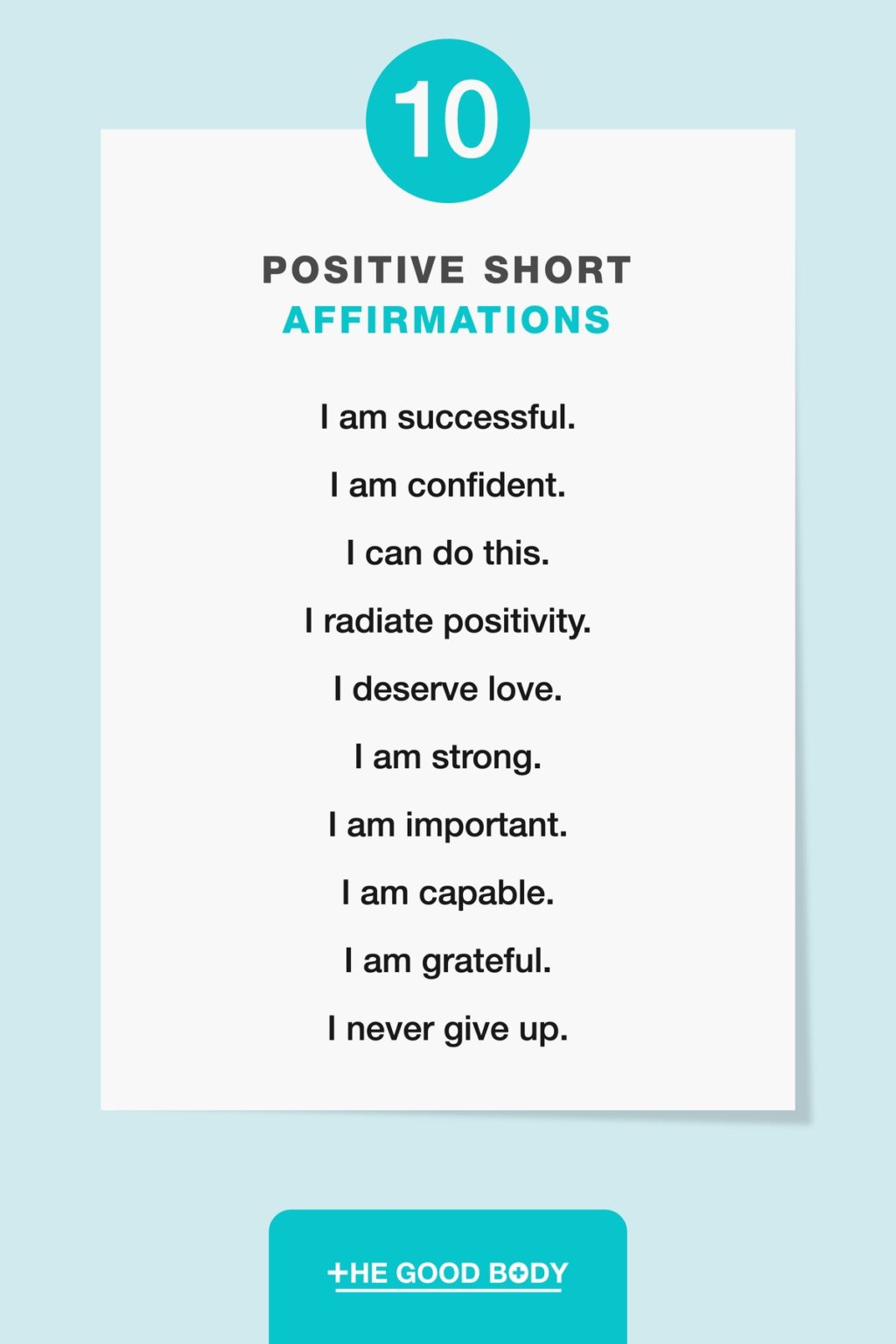 25 short positive affirmations to start reciting today