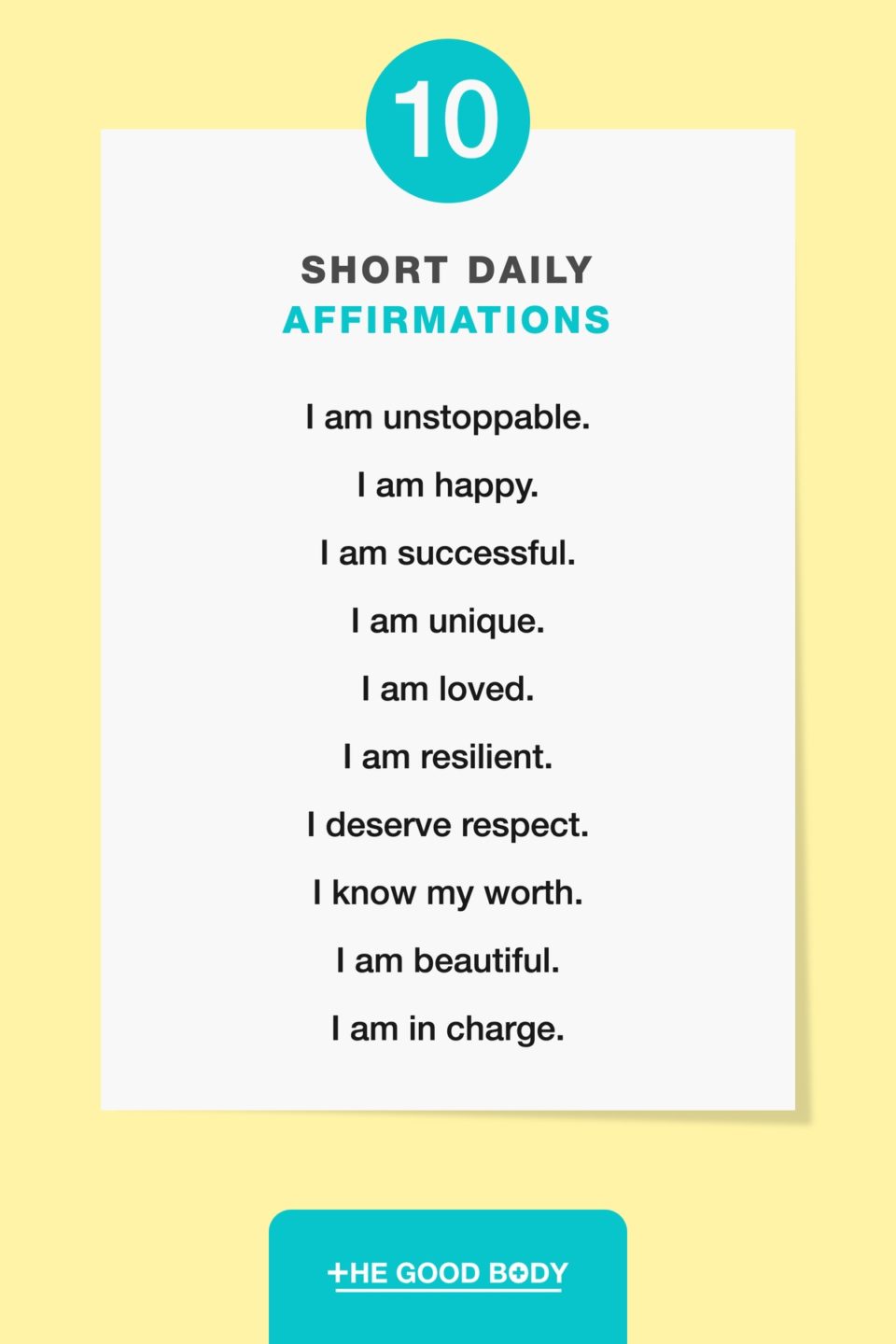 25 Short Positive Affirmations To Start Reciting Today 25 Short Positive Affirmations To Start Reciting Today