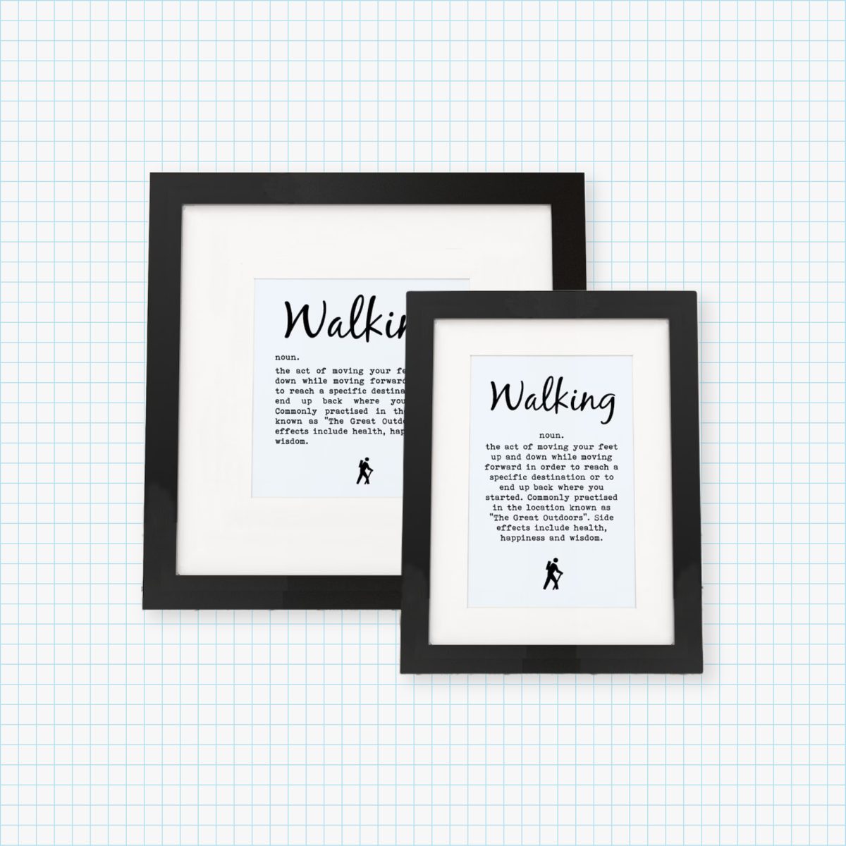 Walking Framed Print